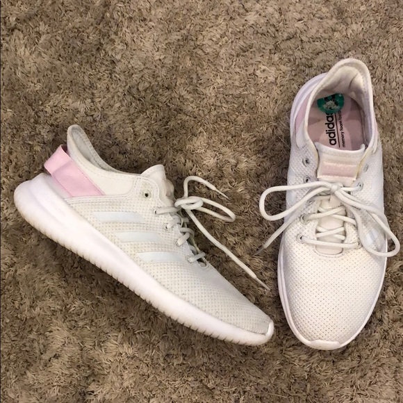 adidas cloudfoam white pink